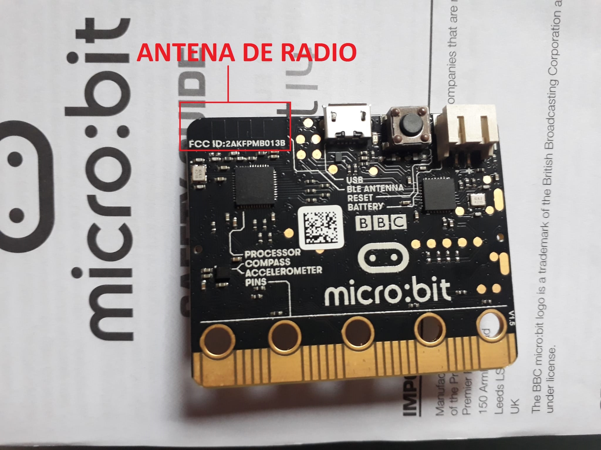 Antena de radio en Micro:bit