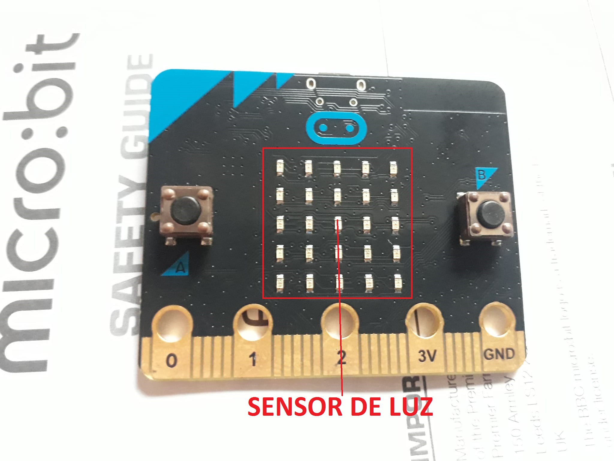 Sensor de luminosidad en la Micro:bit