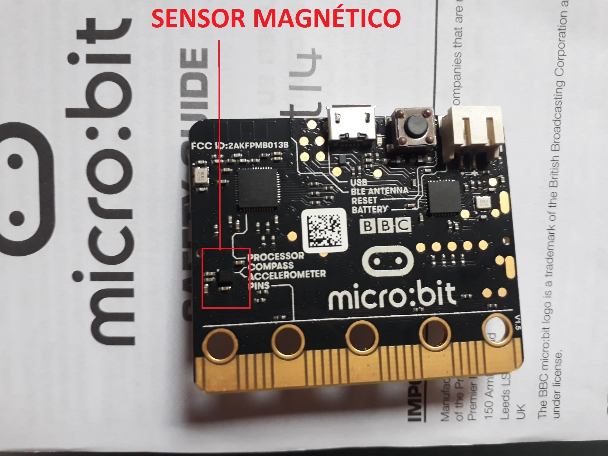 Sensor magnético en Micro:bit